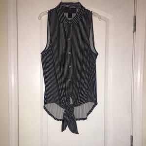 Button up striped shirt